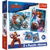 Puzzle Trefl 2w1 + memos Bohaterowie w akcji 933338