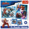 Puzzle Trefl 2w1 + memos Bohaterowie w akcji 933338