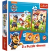 Puzzle Trefl 2w1 + memos Psia ekipa w akcji 933376