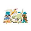 Puzzle edukacyjne z figurkami 3d dinozaury 200 elementów janod 326791