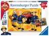 Puzzle ravensburger 2*12el strażak sam 075843