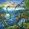 Puzzle ravensburger 3*49el fascynacja dinozaurami 093175