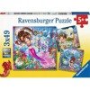 Puzzle ravensburger 3*49el urocze syrenki 080632 