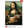 Puzzle trefl 500 Mona Lisa i kot Mruczek 372946