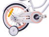 Rowerek 14 cali heart bike biało-morelowy